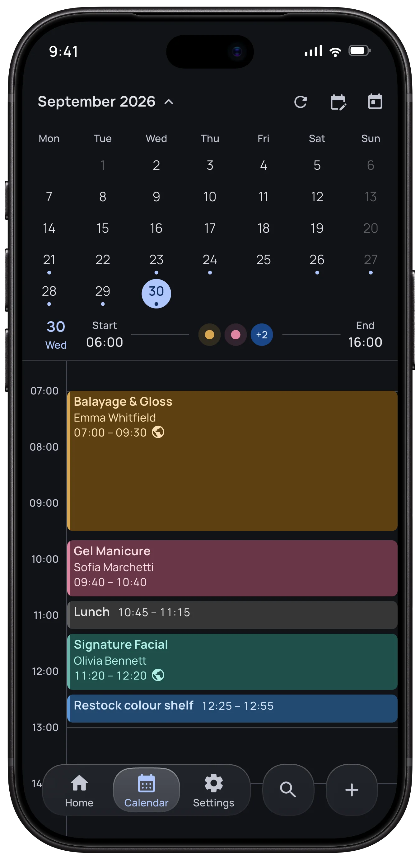 A calendar that explains itself