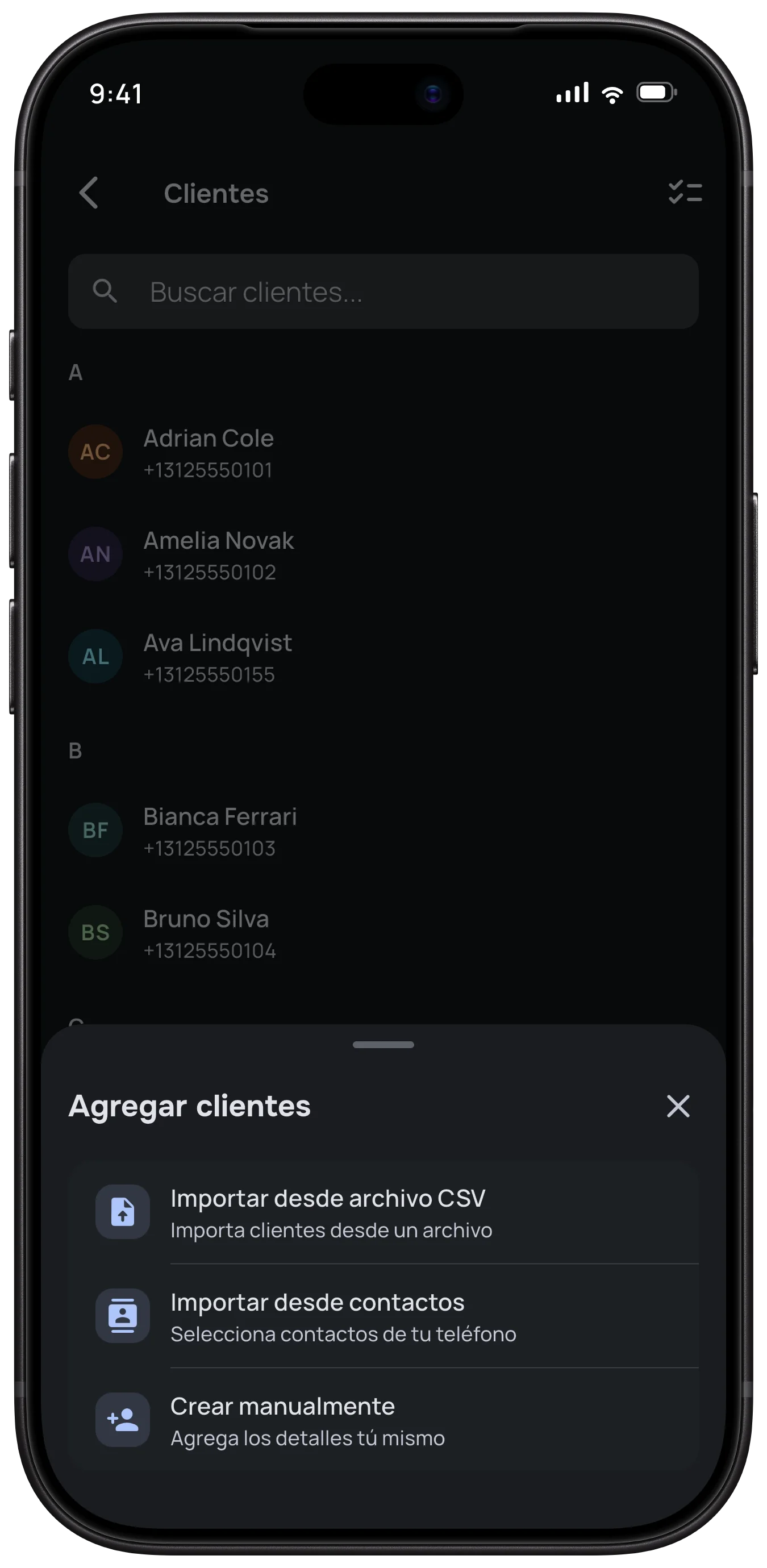 Ficha de cliente
