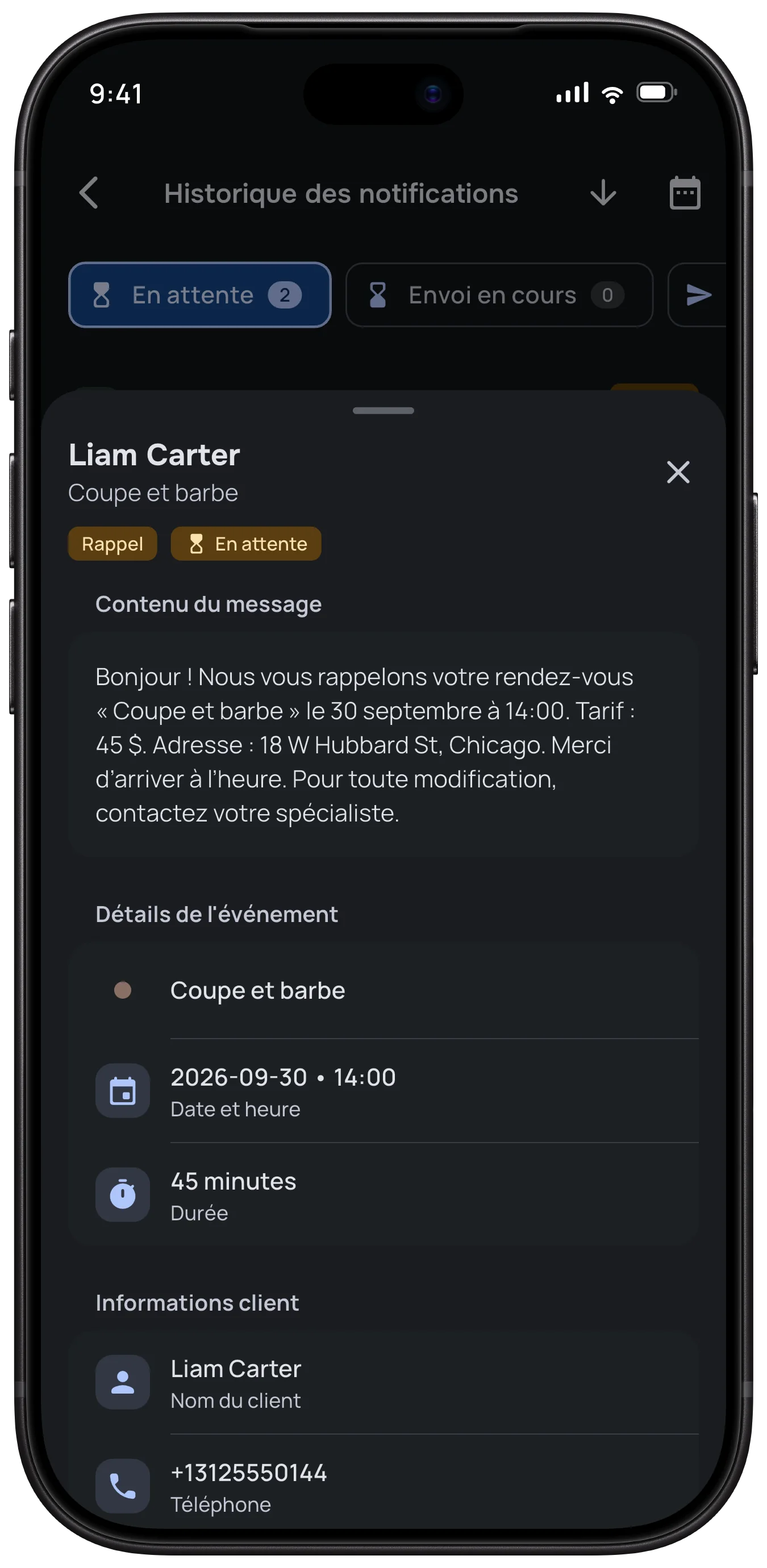Notifications intelligentes