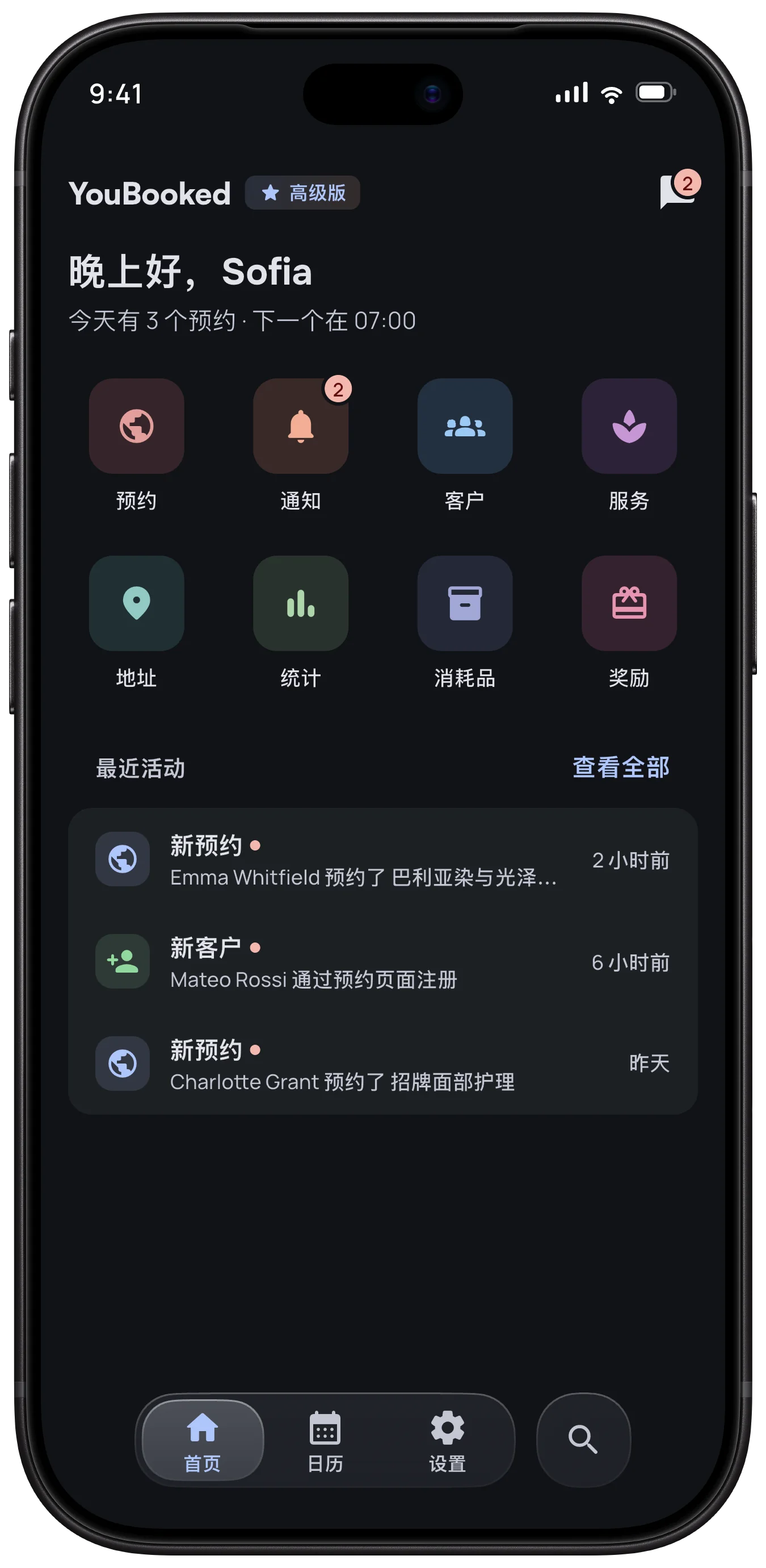 智能仪表板
